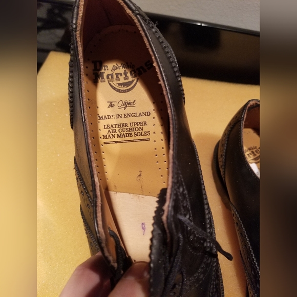 ๐ฌ๐ง VINTAGE NOS Dr Martens Brogue Oxford Wingtips UK MADE! ๐ฌ๐ง Solovair NPS - Picture 9 of 16